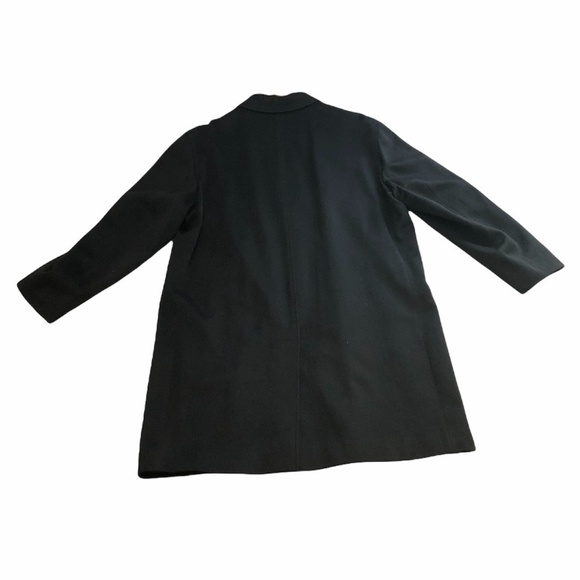 LORO PIANA BROOKS BROTHERS Long Overcoat Men's 48L Black 100% Wool Storm System - Picture 13 of 13